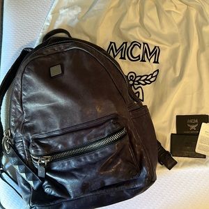 MCM leather backpack